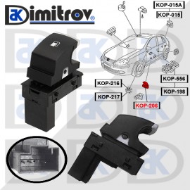 Бутон за капачка на резервоар VW Golf V Jetta III Touareg